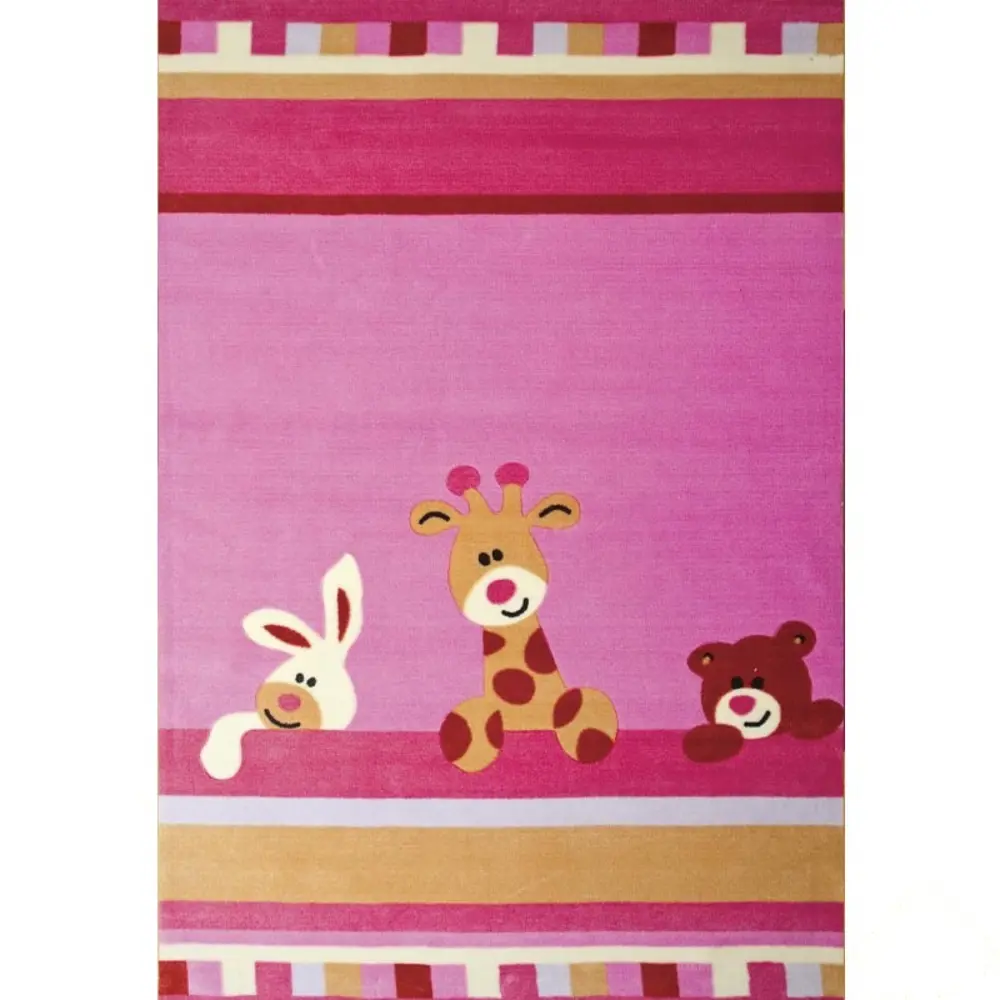 Ковёр Детский 1.2х1.8 м полипропилен цвет розовый Amig STLM-2168957