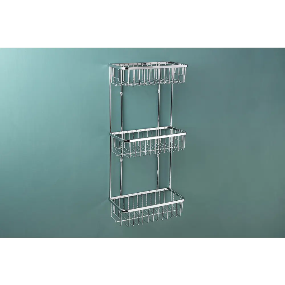 Полка для ванной комнаты Verran прямоугольная трёхъярусная, 25x54.5x13.3 см Без серии STLM-2089829 - Вид №3