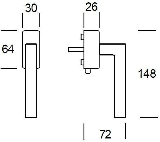 Reguitti Оконная ручка dk на розе Geneve sun-id-1486492 - Вид №2