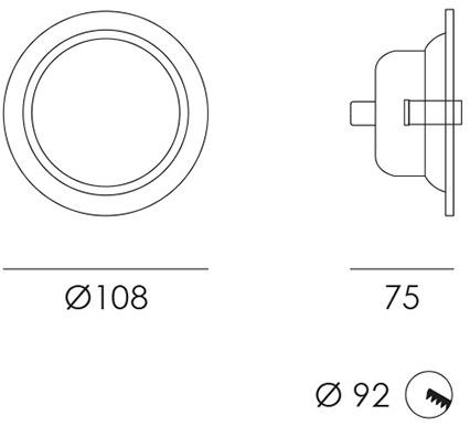 NEXO LUCE Встраиваемый светодиодный уличный потолочный светильник Inlux recessed 5199 - Вид №1
