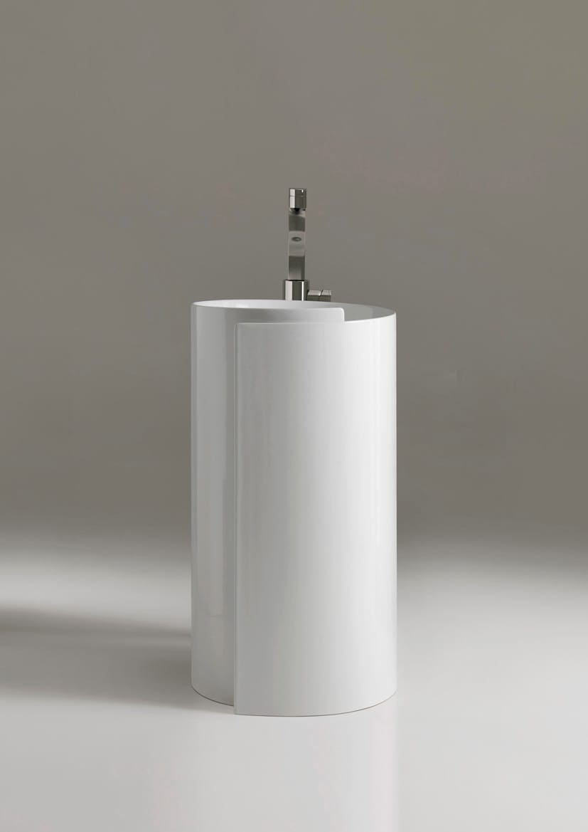 Керамическая отдельно стоящая круглая одиночная раковина Ceramica Flaminia Roll ARCH-00038668 - Вид №3
