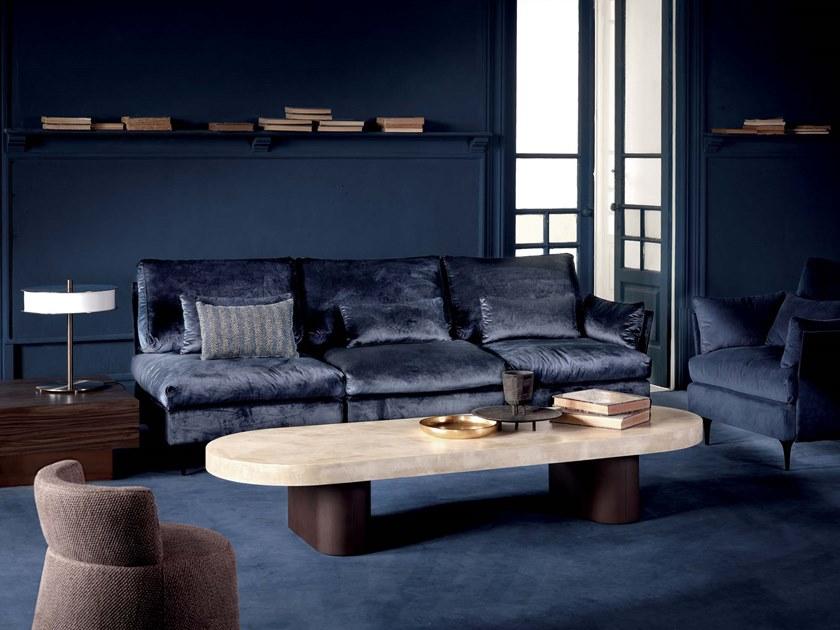 HMD INTERIORS Низкий овальный журнальный столик из микроцемента sun-id-1437780 - Вид №1