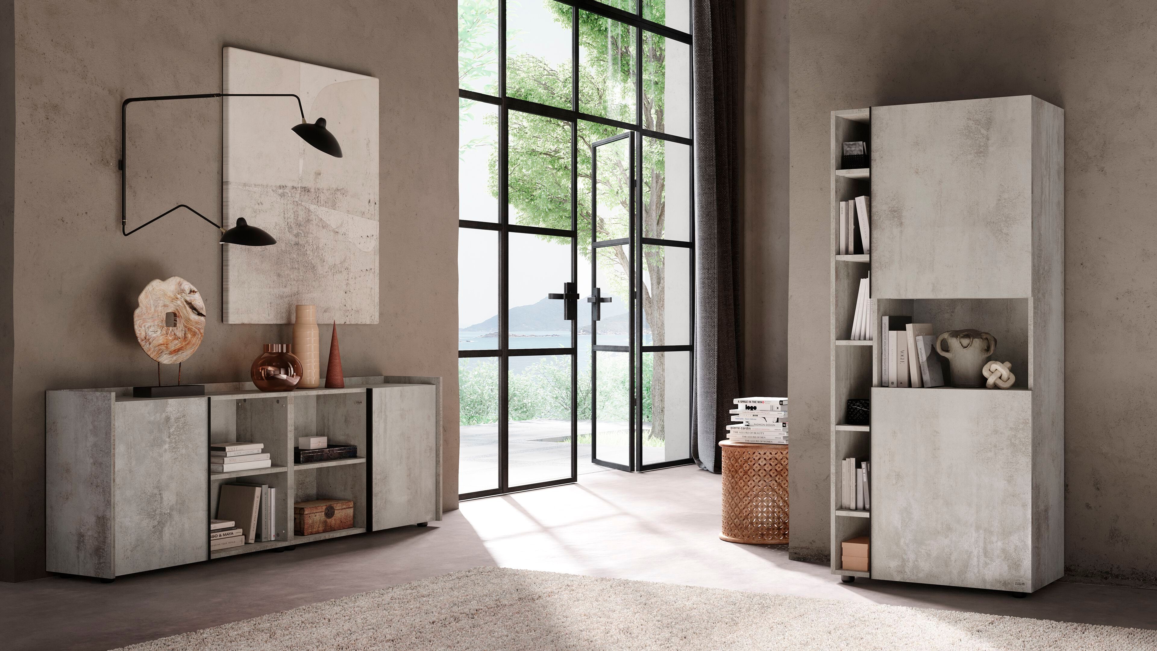 Настенный книжный шкаф из меламинированного материала Mobili Fiver ROMINA ARCH-00138664 - Вид №12