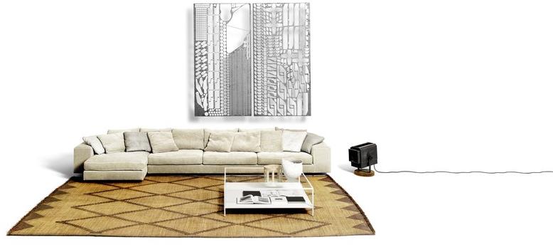 DE PADOVA Диван из ткани с шезлонгом sun-id-1381442 - Вид №4