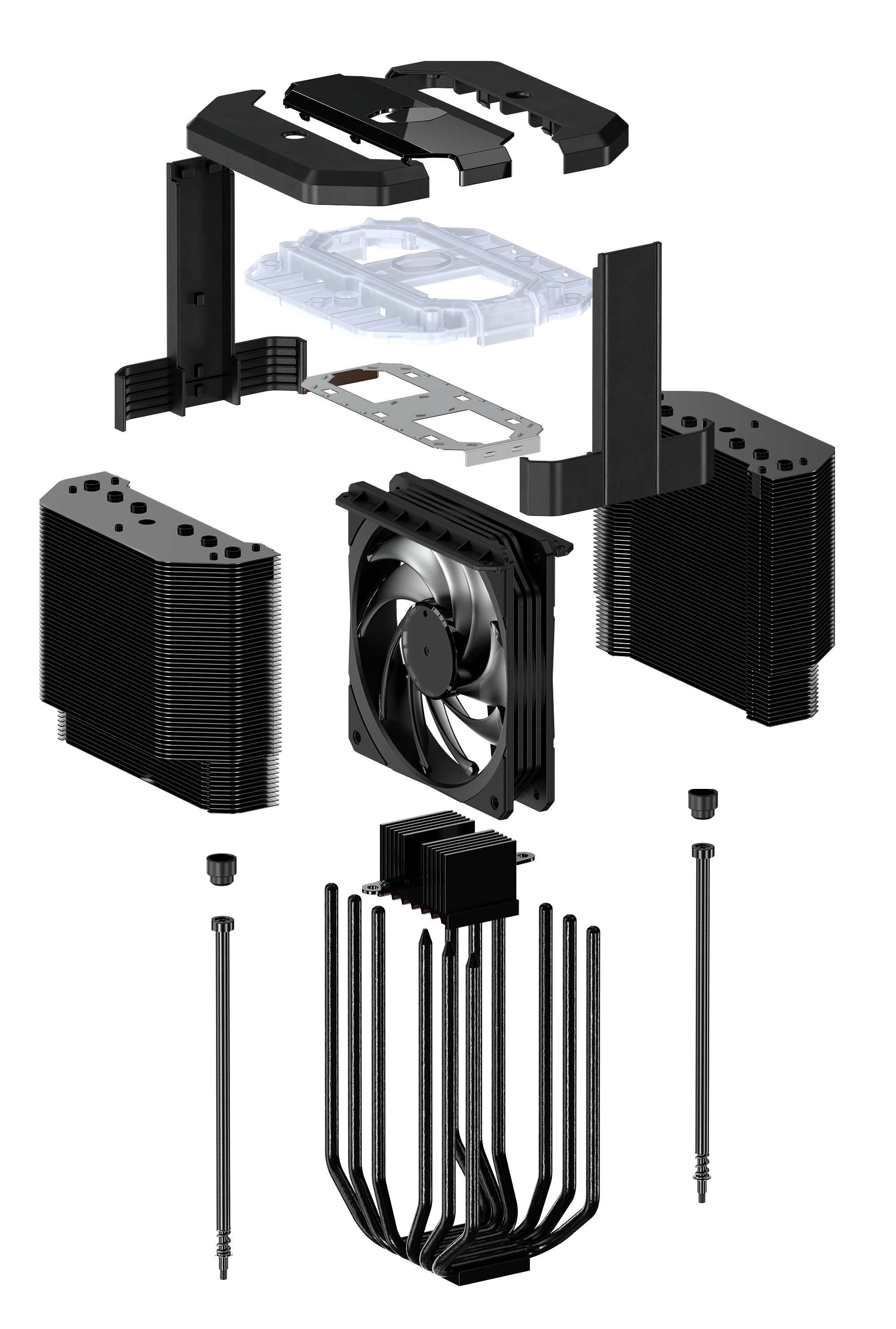 MAM-D6PN-120PA-R1 cpu air ma620m, 650-2000 rpm, 200w, argb led fan, argb led controller, full socket support Cooler Master Santreyd  - Вид №4