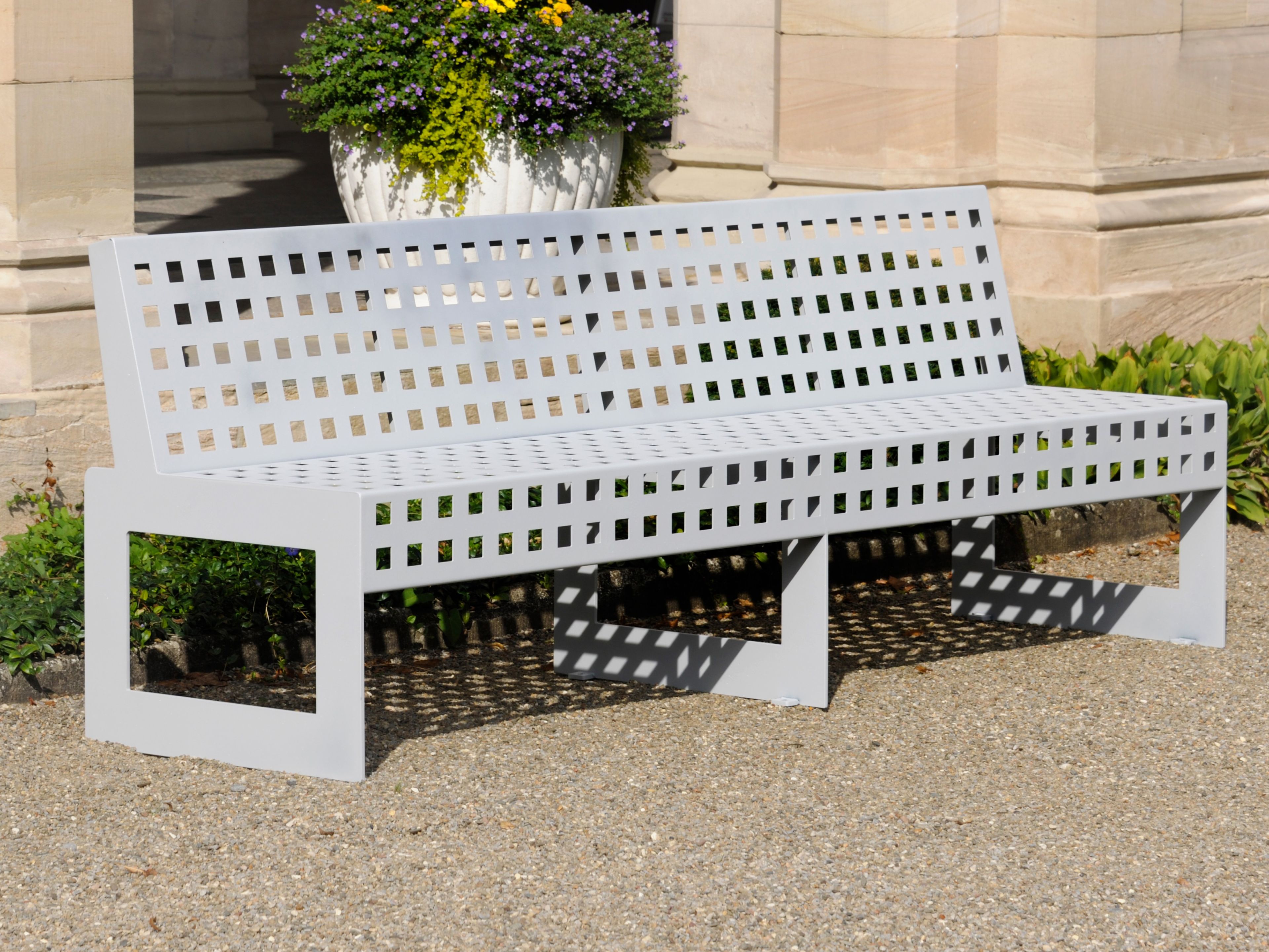 Скамья из нержавеющей стали со спинкой BENKERT BANKE Chalidor ARCH-00023485 - Вид №1