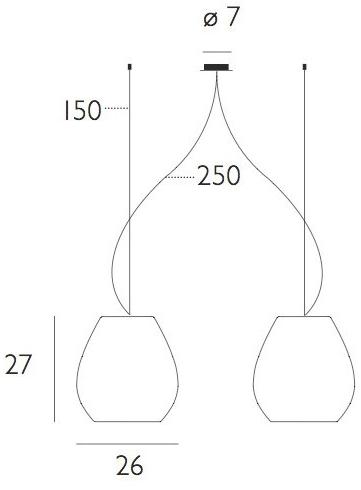 millelumen Подвесной светильник из дутого стекла Bagan sun-id-1382480 - Вид №1