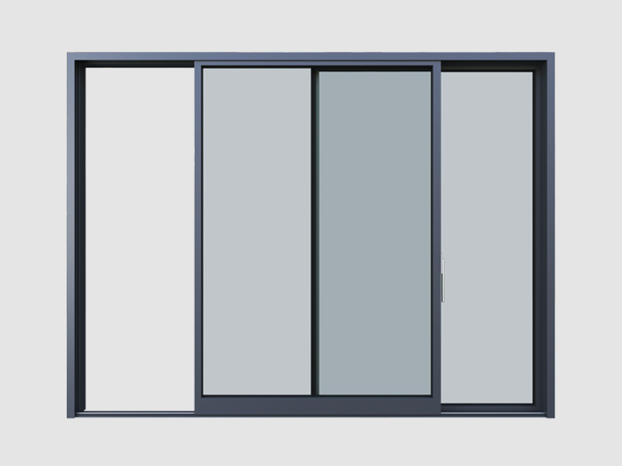 Алюминиевое раздвижное окно QFORT Stars ARCH-00142384