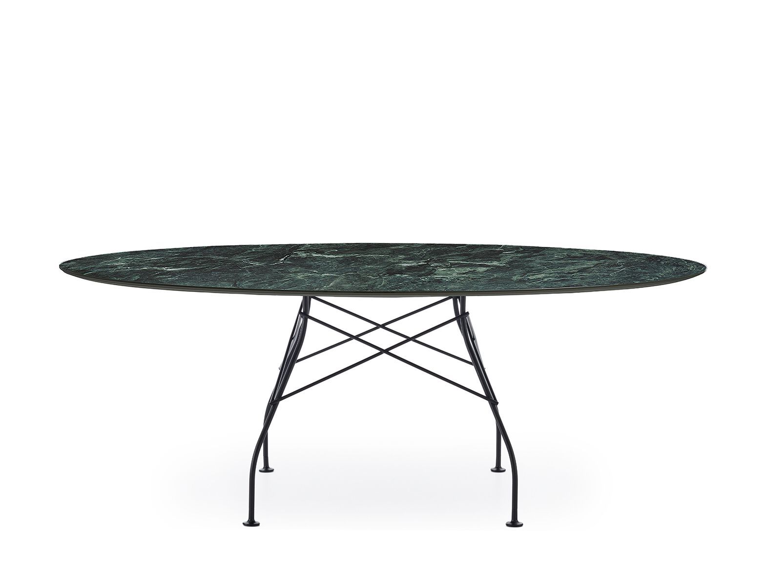 Овальный обеденный стол из керамогранита Kartell GLOSSY ARCH-00030518 - Вид №9