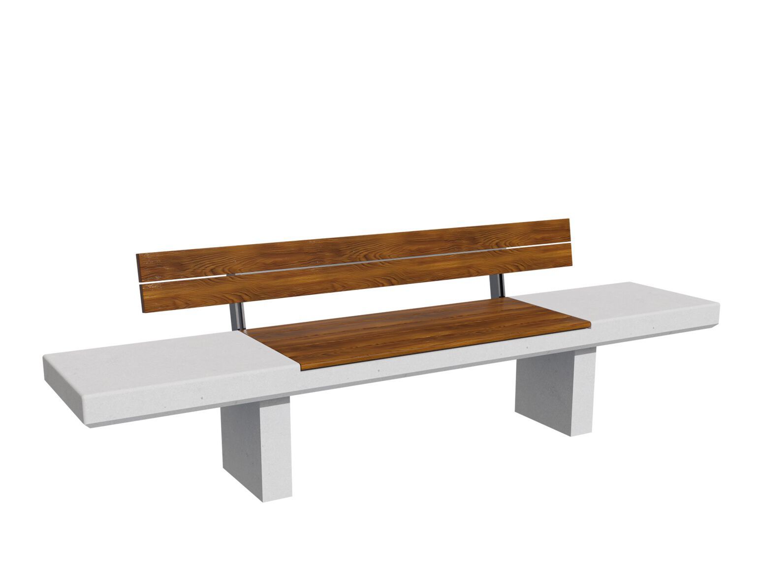 Бетонная скамья со спинкой amop Токио ARCH-00075884 - Вид №1