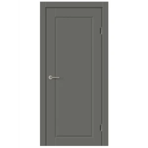 Комплект двери Пьемонт глухая 80x200 см Hardflex цвет стиппл грей с добором 100 мм