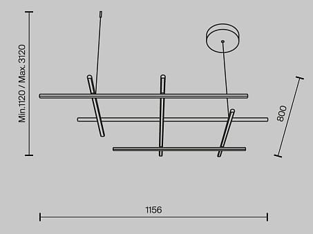 Алюминиевый светодиодный подвесной светильник Maytoni Сияние ARCH-00058865 - Вид №5