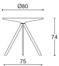 Diemme Круглый садовый стол из полиэтилена Margarita sun-id-1417287 - Вид №3