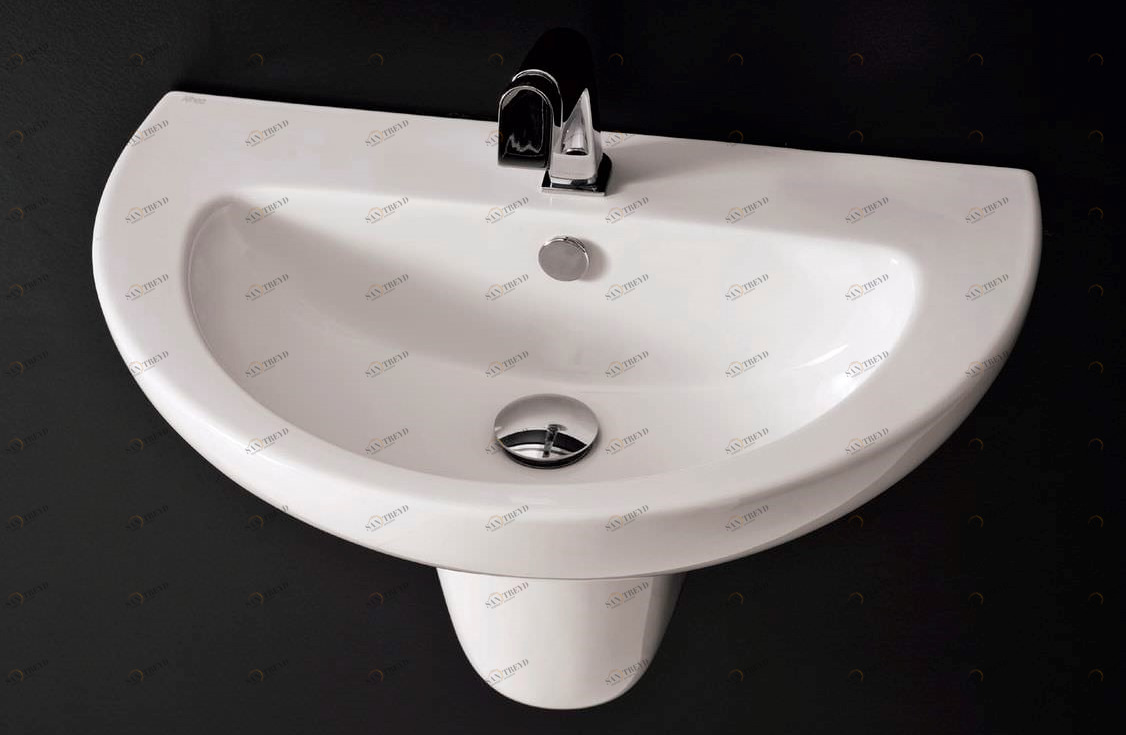 40014 Подвесная раковина настенная овальная Althea Ceramica Contract Fly белая