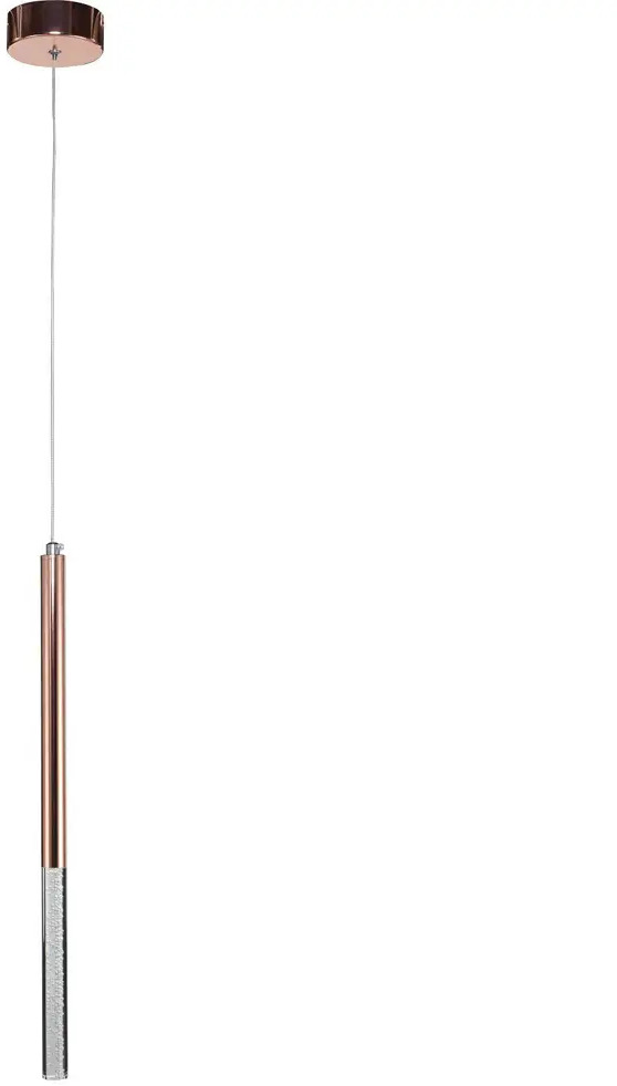 90139517 Светильник подвесной светодиодный Favourite Cylindro 2211-1P белый свет 1 м² цвет золотой STLM-0115285