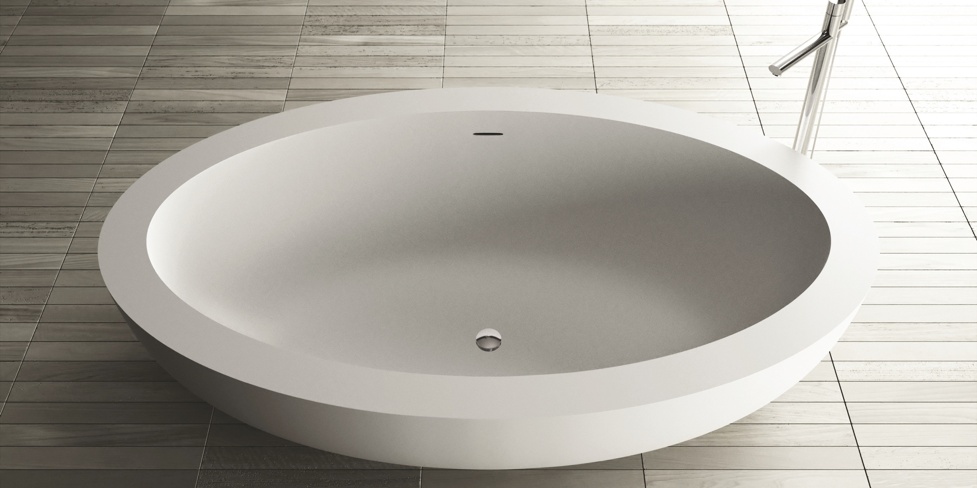 Design Ванна из Corian 1900x1200x500 Elit Stonage белая MOMA Design EL0301900 - Вид №1