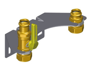 Комплект клапанов и пресс-фитинг G-Press® для газового счетчика bitubo