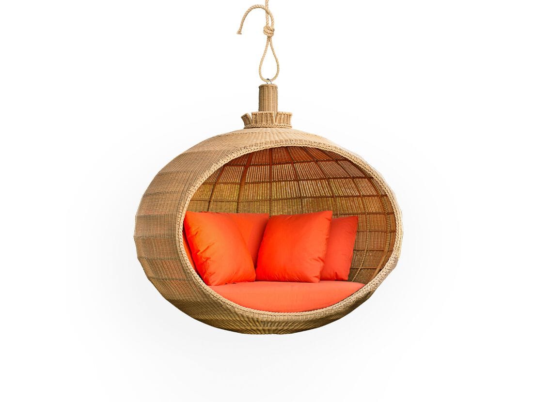 Подвесное садовое кресло из смолы Walters French Braid ARCH-00055457