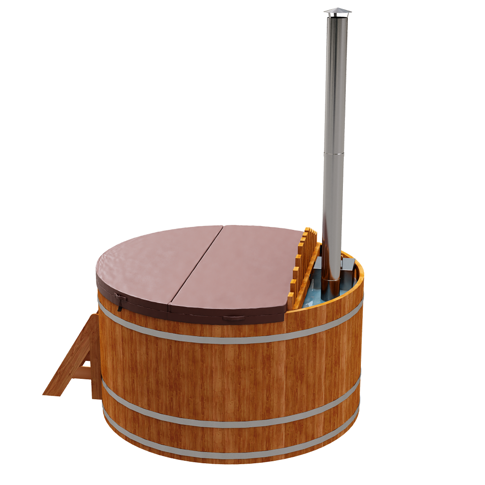 1613 Фурако из кедра D=2.1 с внутренней печкой. Высота 1,0м. Исполнение "Премиум". Alyarus  - Вид №4