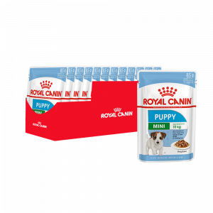 ПР0048343*12 Корм для щенков Mini Puppy для мелких пород, соус пауч 85г (упаковка - 12 шт) ROYAL CANIN