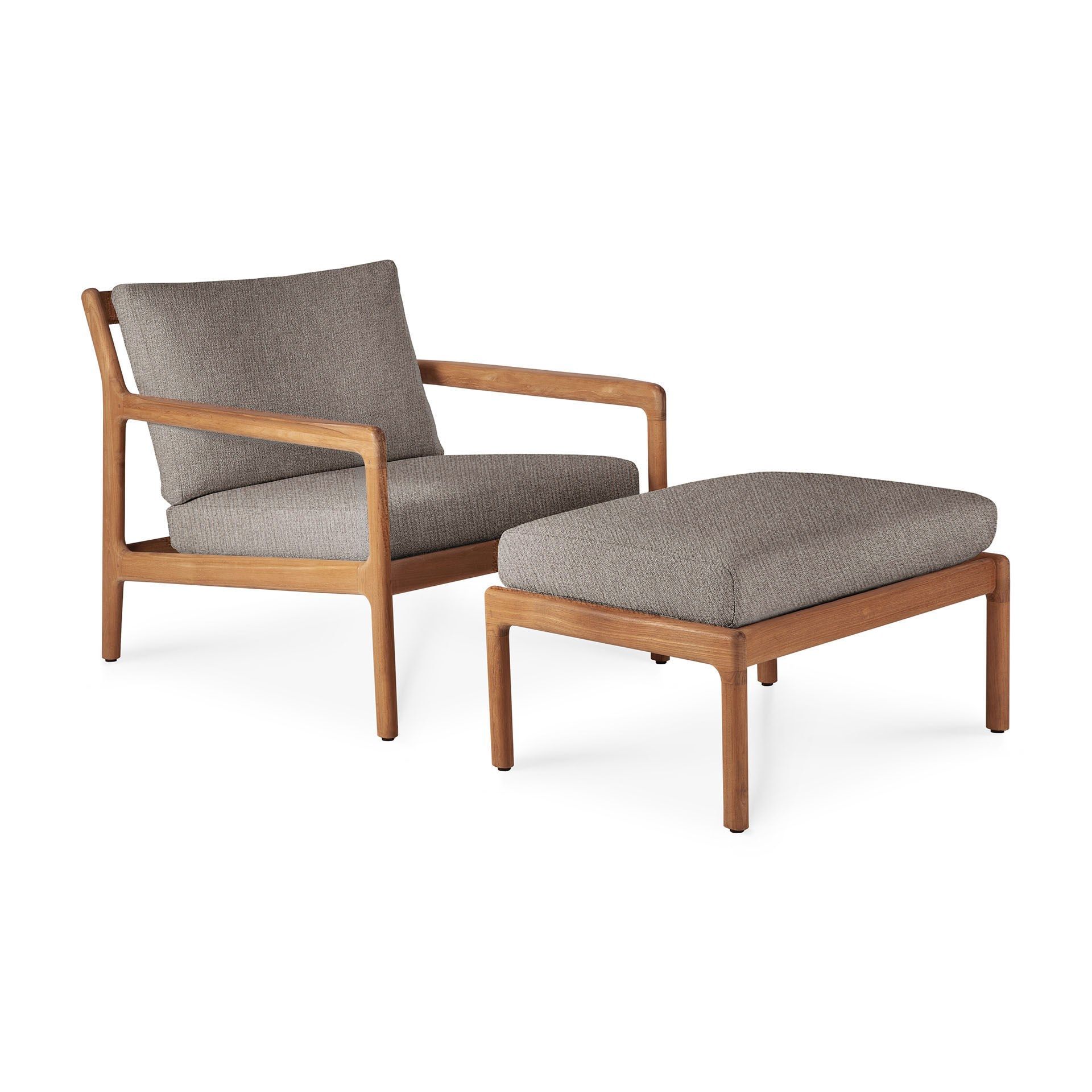 Прямоугольная Садовая подставка для ног из ткани и тика Ethnicraft Джек ARCH-00152301 - Вид №10