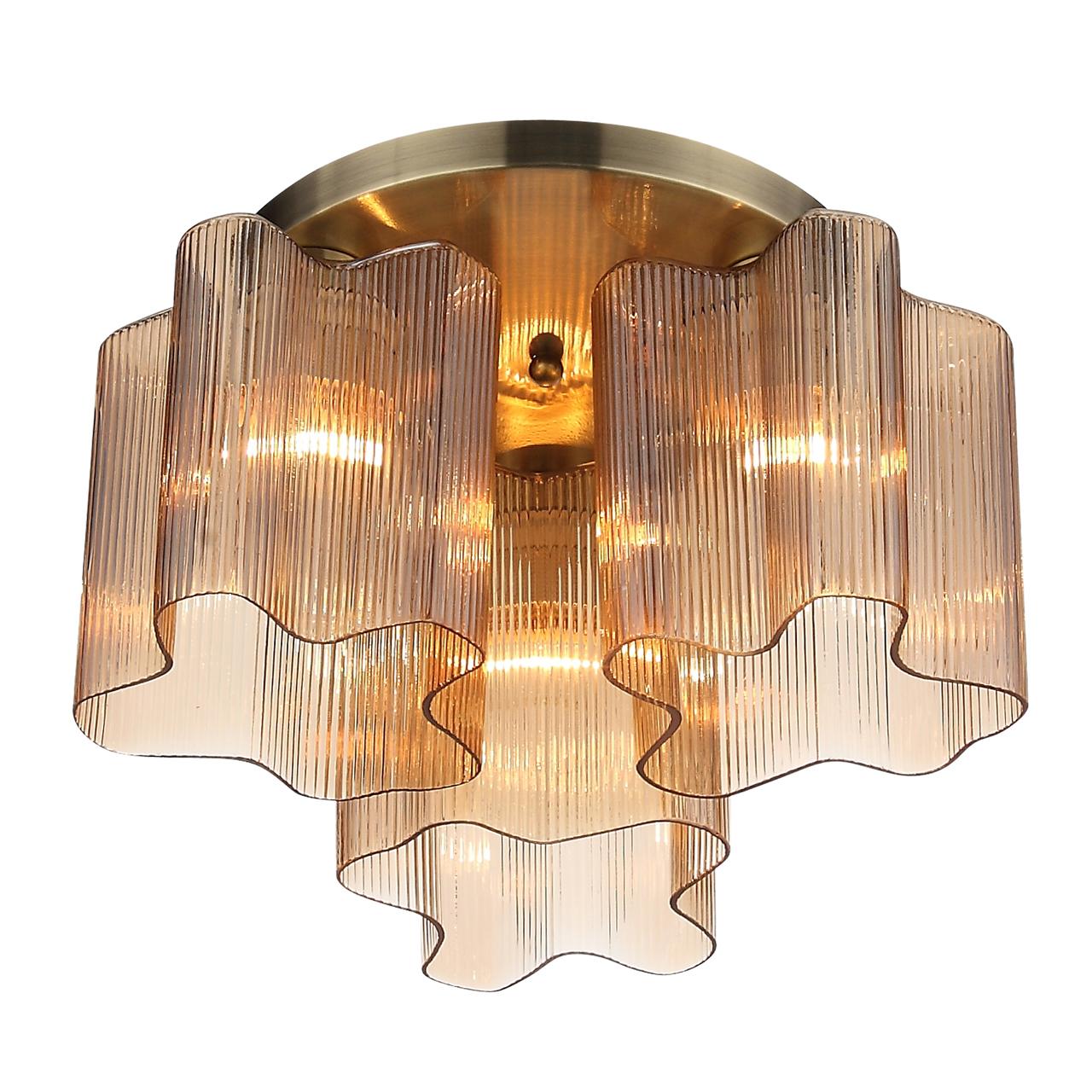 Потолочная люстра ST Luce Onde SL117.302.03 ST LUCE ONDE 328345 Бронза;прозрачный;коричневый - Вид №3