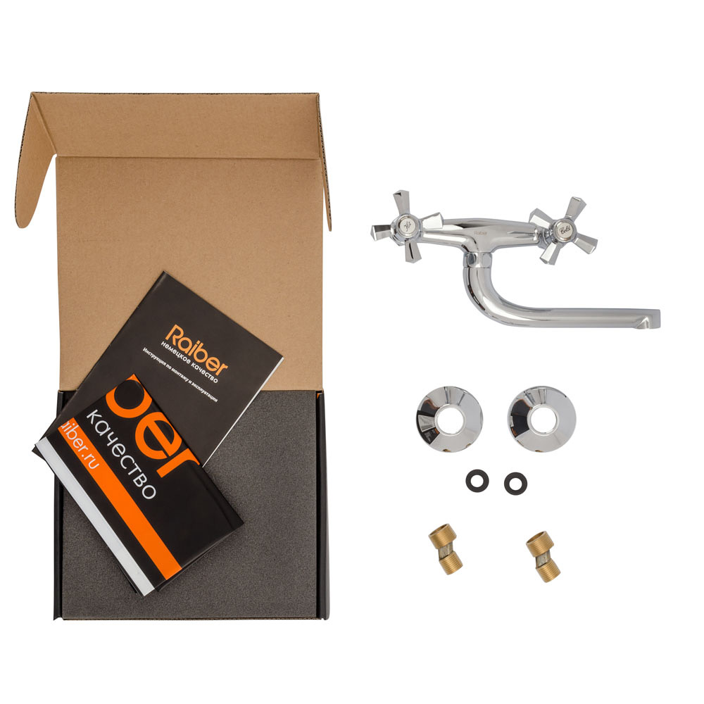 R7005 Смеситель для кухни с двумя рукоятками Raiber Ventis  - Вид №2