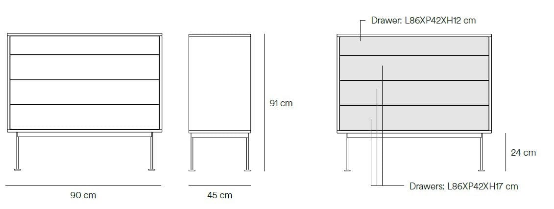 Комод из шпона и МДФ TEULAT Yoko ARCH-00134162 - Вид №13