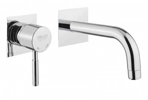 44CR5227 Santan Ravenna, однорычажный смеситель для раковины из стены со скрытым монтажем, цвет хром