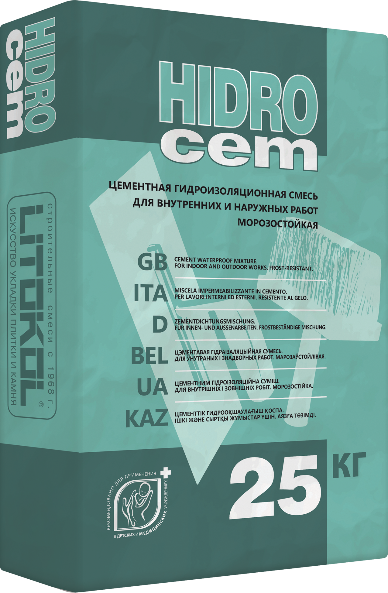 84265656 Сухая смесь для гидроизоляции Hidrocem 25 кг STLM-0047795 LITOKOL