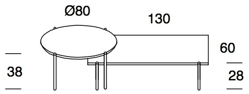 Former In Italia Низкий мраморный журнальный столик Brera sun-id-1402666 - Вид №3