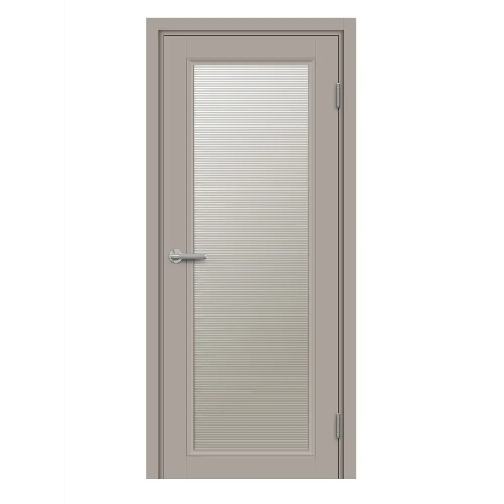 Комплект двери Лион остекленная 70x200 см HardFlex цвет тауп серый с добором 150 мм МАРИО РИОЛИ STLM-2122634