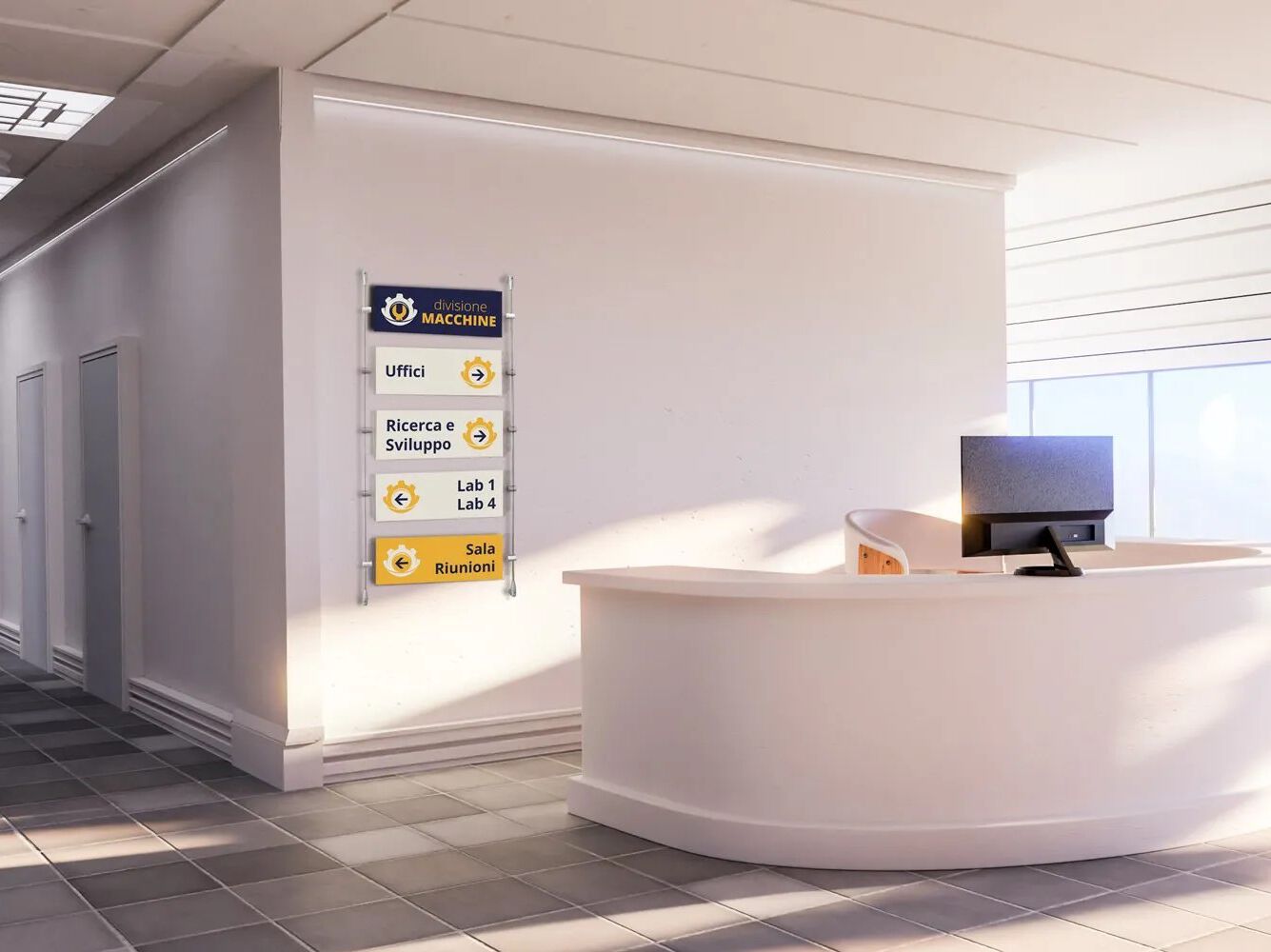 Настраиваемый крытый стальной знак знак STUDIO T Teknoline ARCH-00137969