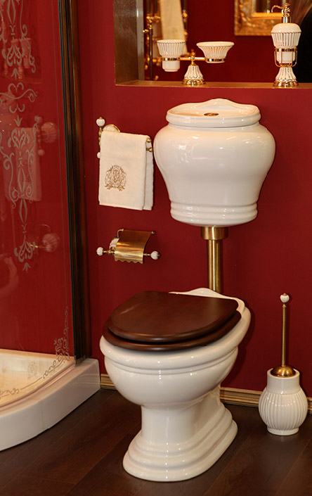 ML.MLD-25.711.BI/ML.MLD-25.728.BI/ML.OLV-29.013/ML.OLV-29.015/ML.RIC-29.040.BI.CR/ML.RIC-29.045.CR Компакт унитаз с бачком Хромированный Migliore  Италия  - Вид №6