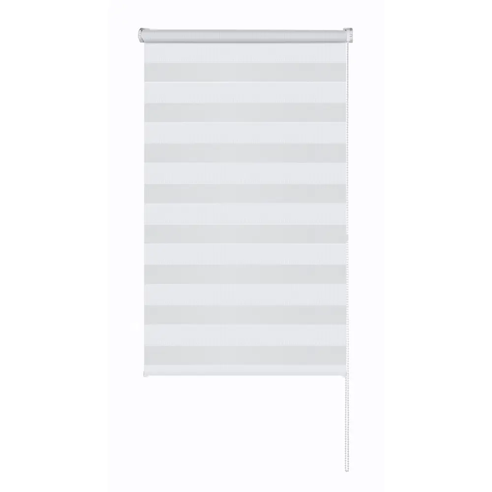 Рулонная штора день-ночь MIAMOZA Петер 80x160 см белая 89411380 STLM-1575446