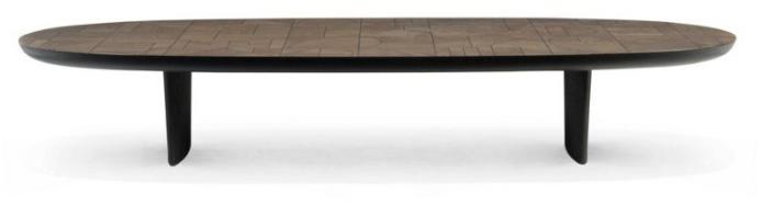 Roche Bobois Низкий овальный журнальный столик из массива дерева Nativ sun-id-1391532 - Вид №2