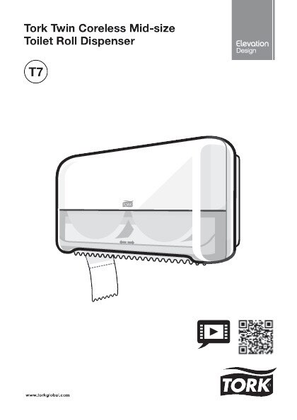 55804038 Диспенсер для туалетной бумаги среднего размера без втулки Tork  - Вид №4