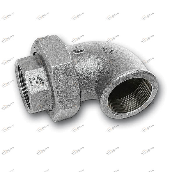 99512V# SANHA 95# резьбовое соед., ВР-ВР с плоск.упл.,чугун,оцинк. 1/2 мм 