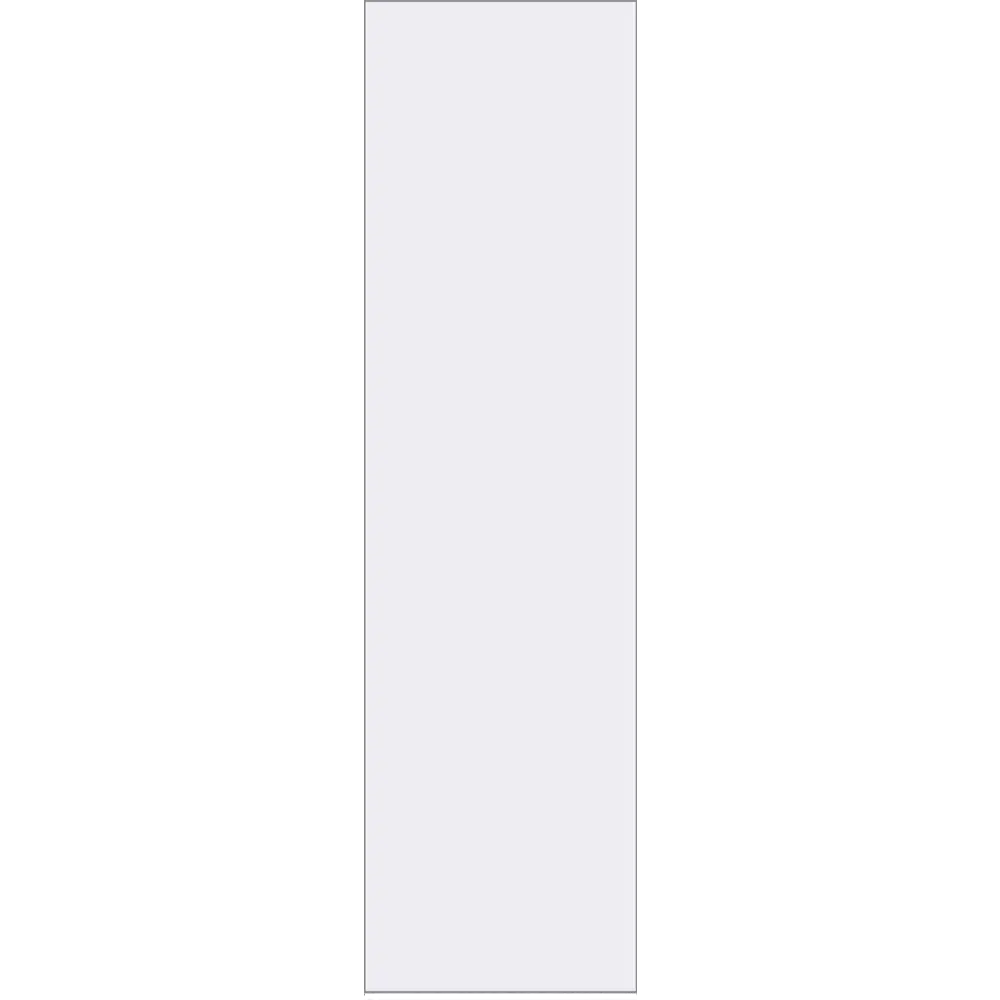 Дверь межкомнатная глухая Invisible 60x220 см цвет белый с замком алюминиевая кромка VELLDORIS STLM-2148425