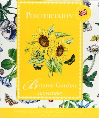10615102 Portmeirion Свеча в банке Portmeirion "Ботанический сад.Подсолнух" 8см Воск 