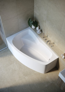90866085 Ванна 22-1111 акрил 150x90см левая с каркасом и экраном Madison STLM-0415390 CRETO