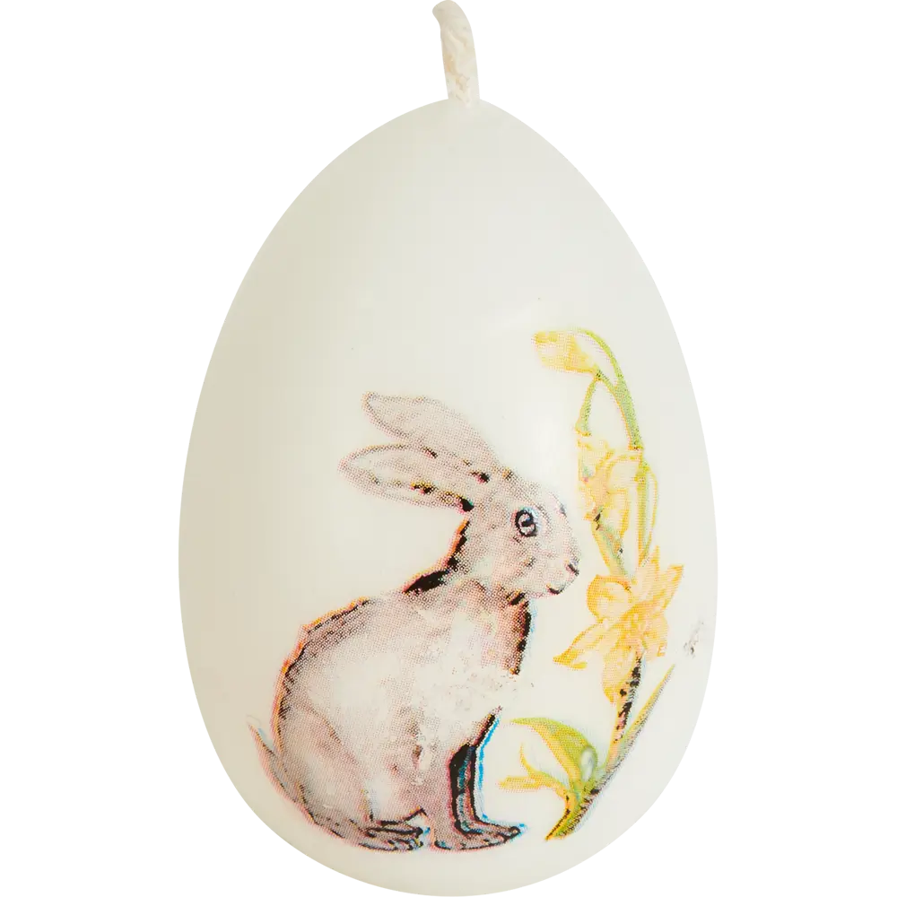 Свеча парафиновая Яйцо-3 малое с декором белое 5,5 см 84173329 STLM-2045801 EVIS  - Вид №2