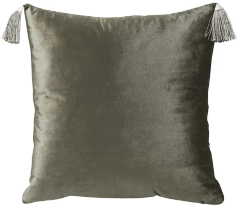 90330343 Декоративная подушка Velvet антрацит, 45x45 см STLM-0187382 EDELSON