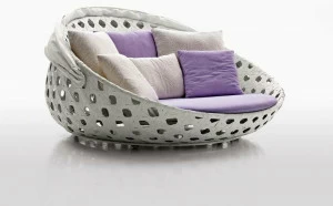 B&B Italia Outdoor 2-х местный садовый диван из полиэтилена Canasta