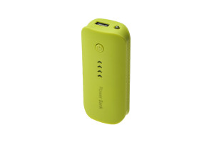 16389688 Внешний аккумулятор 3600 мАч, USB, 1 А, индикатор зарядки, зелёный 4311100 LUAZON