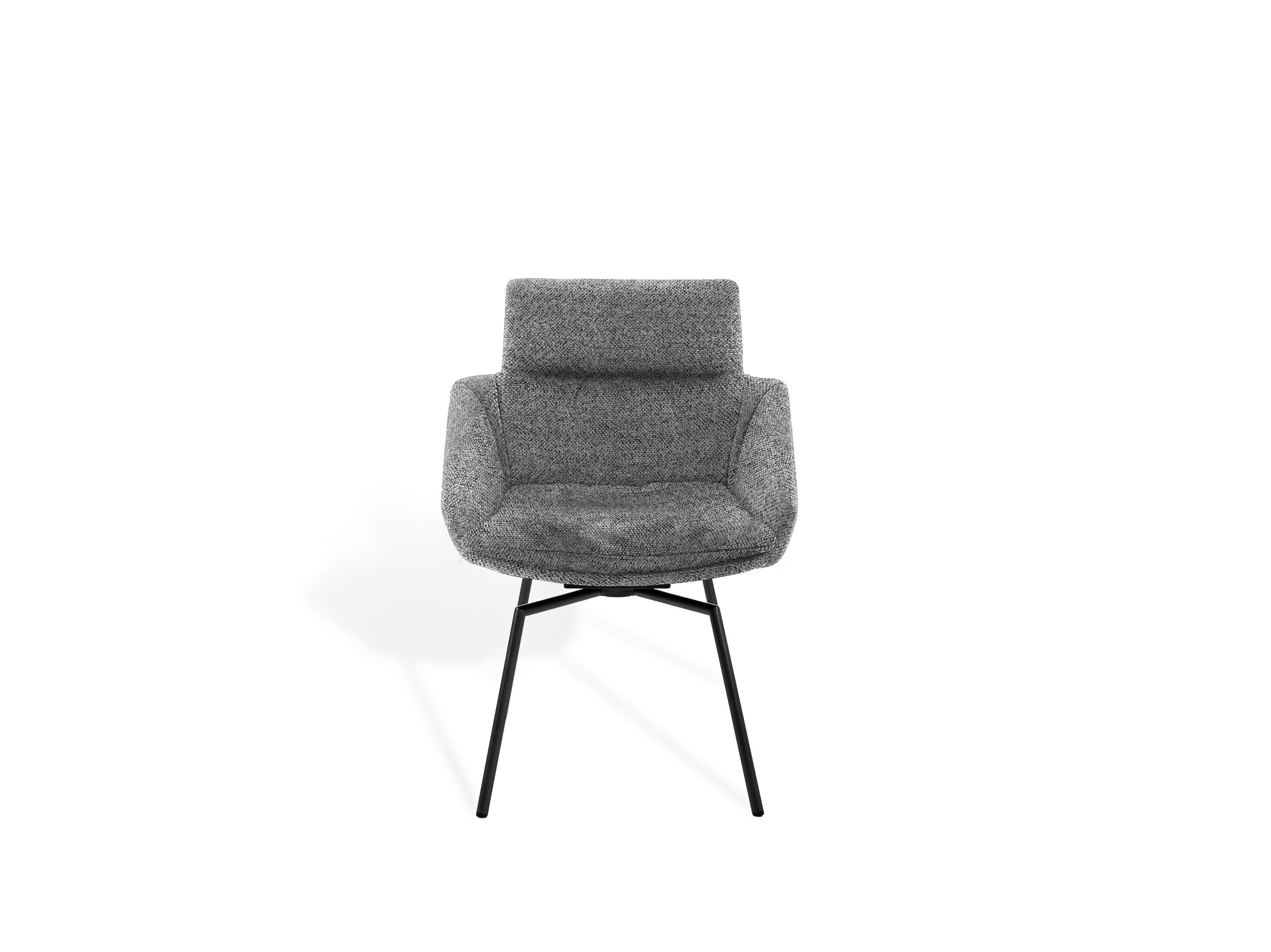 Мягкий стул с крестообразной рамой и низкими подлокотниками KFF Faye ARCH-00005331 - Вид №1