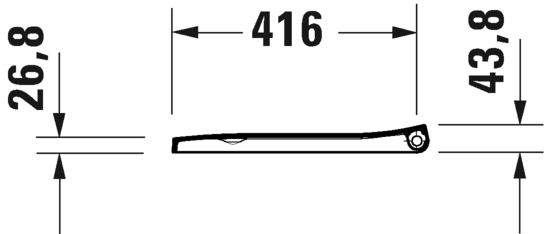 0021210000 Крышка сиденье для унитаза Duravit Viu - Вид №2