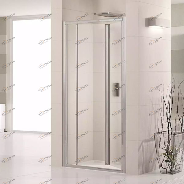 Двери в нишу 78 см LUNES S Novellini LUNES с серебристым профилем LUNESS721B