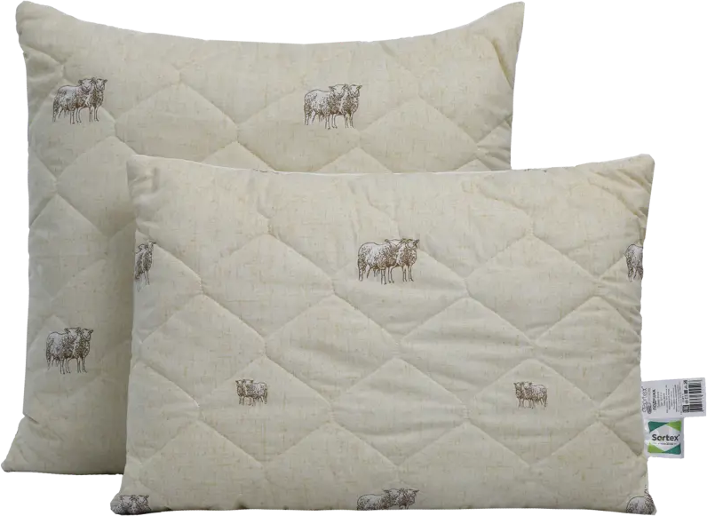 90123178 Подушка Sortex Natura Мерино съемный Чехол шерсть мериноса 50x70 см STLM-0112825