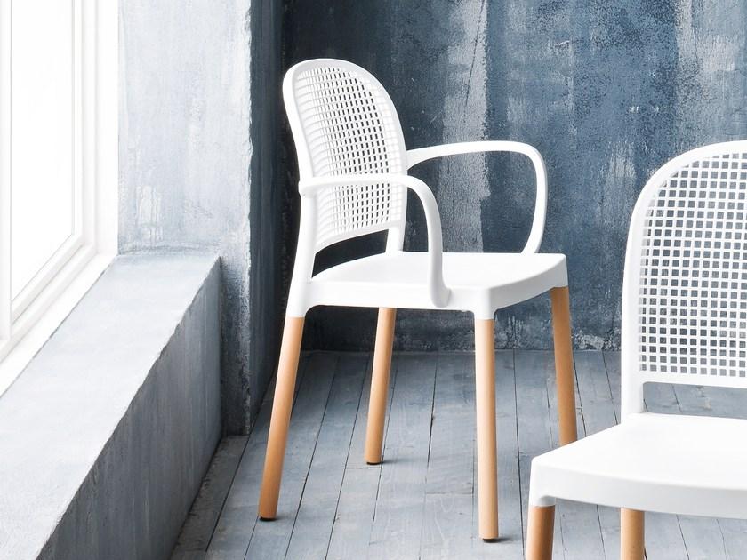 GABER Стул из технополимера с подлокотниками Panama sun-id-1423173 - Вид №2